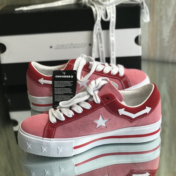 Con&Mademe One Star Platform Suede OX Pink Icing W - Picture 5 of 8